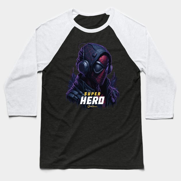 Super Hero Baseball T-Shirt by By_Russso